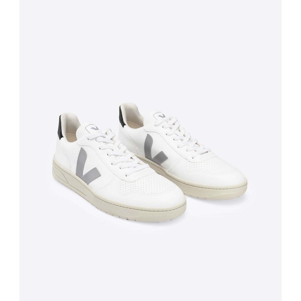 Αθλητικά Παπούτσια ανδρικα Veja V-10 CWL WHITE OXFORD White/Grey/Black | GR 327BEX